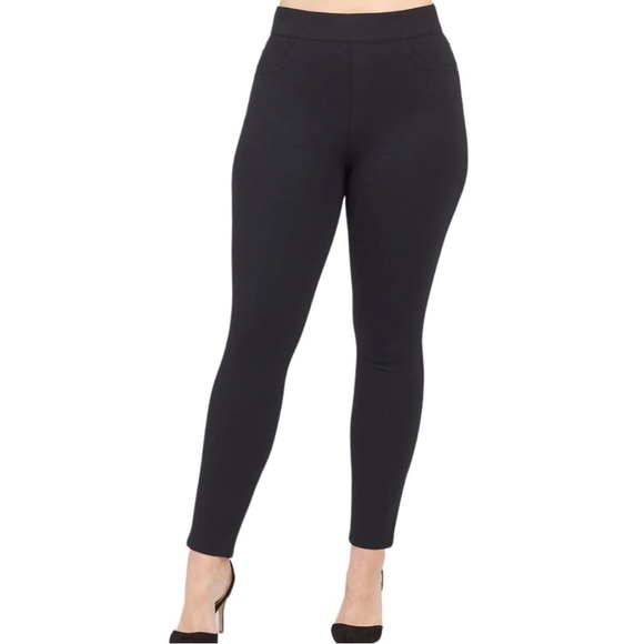 Spanx The Perfect Pant Ankle 4 Pocket Black Size Small Ponte Fabric Style 20202 - Picture 3 of 11